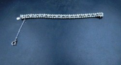 sherman white rhinestone bracelet 1 a